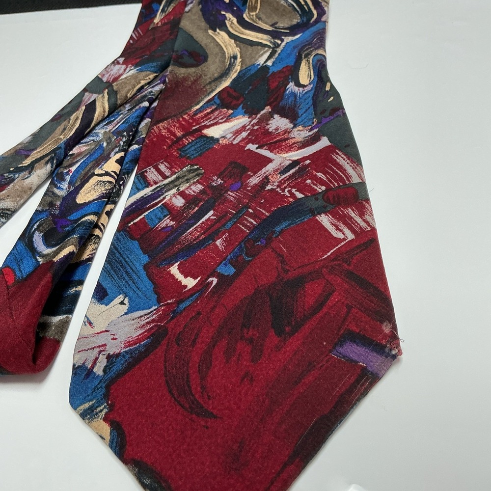 Vintage Miles Davis Silk Tie Artistic Collection Abstract Jazz Music Trumpet Art - Picture 4 of 7
